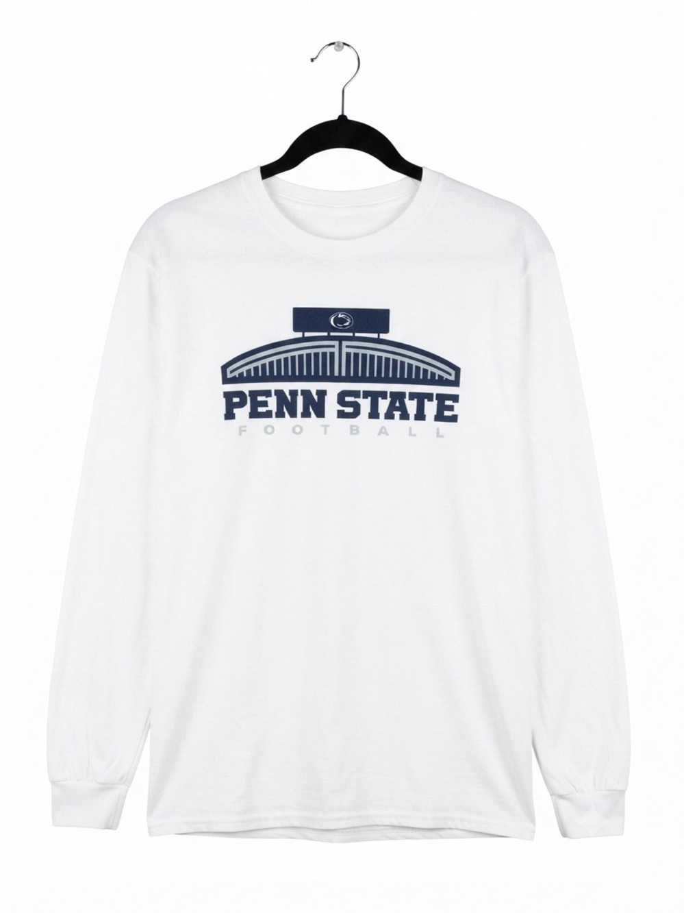 Port and Company White Long-Sleeve Penn State Football Tee